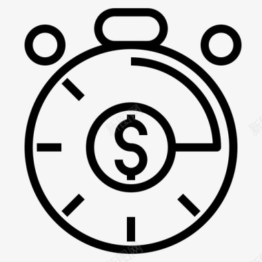 时间业务财务图标图标