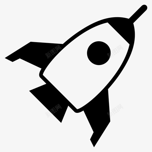 火箭宇航员月球图标svg_新图网 https://ixintu.com 太空 宇航员 月球 火箭 行星 速度