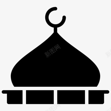 清真寺斋月戈伊多姆图标图标
