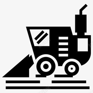 农业轮式拖拉机农业拖拉机农用车辆图标图标