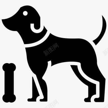 狗宠物动物活体生物宠物动物图标图标