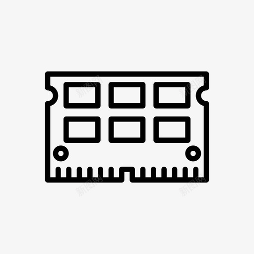 ram计算机硬件图标svg_新图网 https://ixintu.com ram 存储器 概述 硬件 计算机