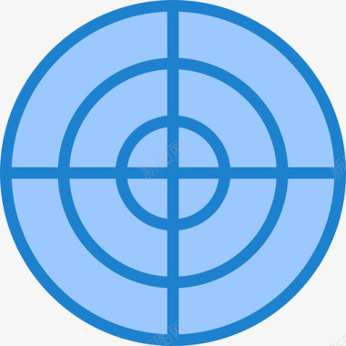 目标搜索引擎优化和在线营销19蓝色图标图标