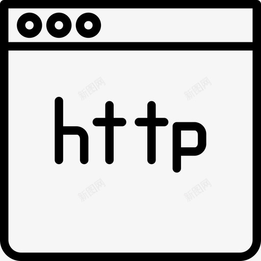 Http网站和电子邮件线性图标svg_新图网 https://ixintu.com Http 电子邮件 线性 网站