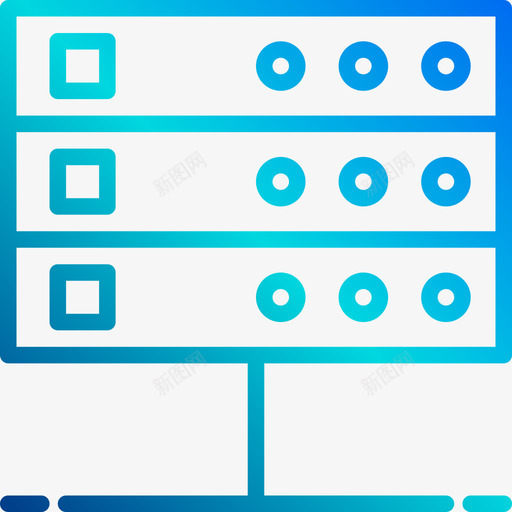 数据库数据库和云线性梯度图标svg_新图网 https://ixintu.com 数据库 梯度 线性