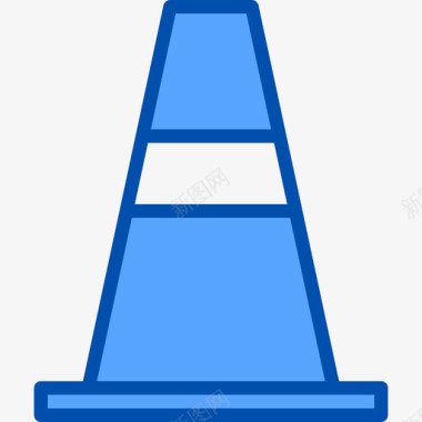 Cone运输111蓝色图标图标
