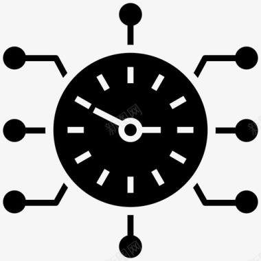 时间网络时间分布时间方案图标图标
