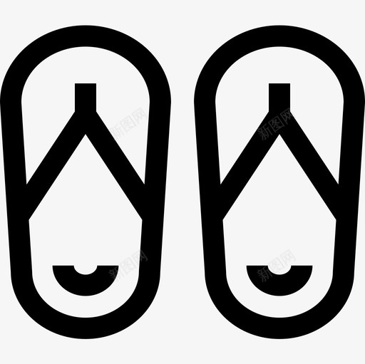 凉鞋澳大利亚18直纹图标svg_新图网 https://ixintu.com 凉鞋 澳大利亚 直纹