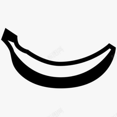 香蕉纤维食物图标图标