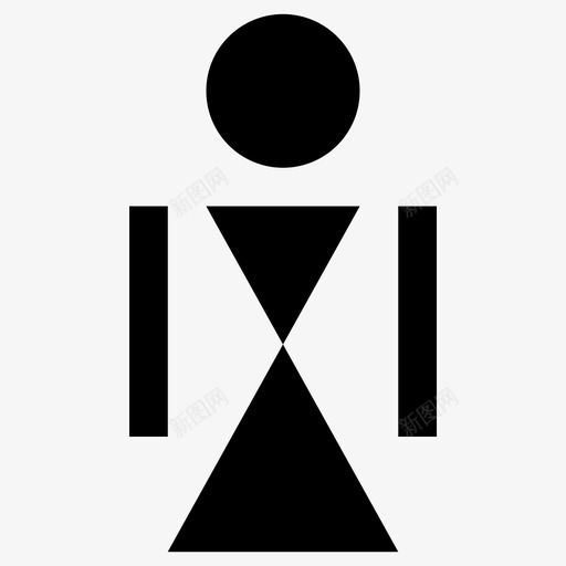 女用户女账户个人图标svg_新图网 https://ixintu.com 个人 个人资料 女用户 女账户