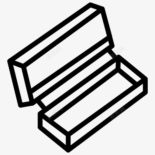 几何盒铅笔铅笔盒图标svg_新图网 https://ixintu.com 几何盒 文具用品行 铅笔 铅笔盒