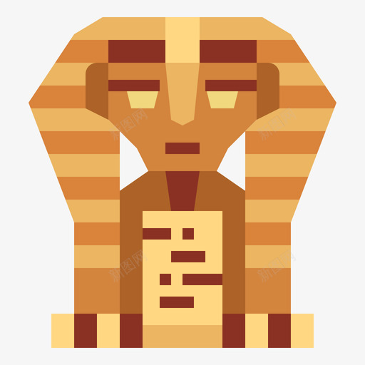 狮身人面像埃及28平坦图标svg_新图网 https://ixintu.com 埃及28 平坦 狮身人面像