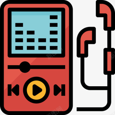 Ipod小工具6线性颜色图标图标