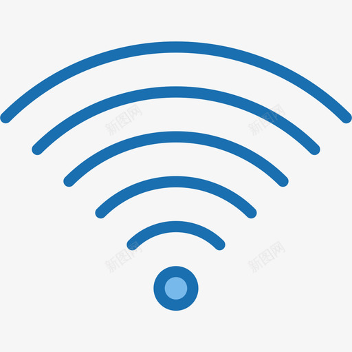 Wifi网络和数据库23蓝色图标svg_新图网 https://ixintu.com Wifi 数据库 网络 蓝色
