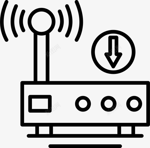 wifi互联网图标svg_新图网 https://ixintu.com wifi wifi路由器 下载 业务概念 互联网 网络