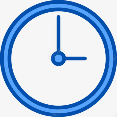 时钟时间和地图4蓝色图标图标