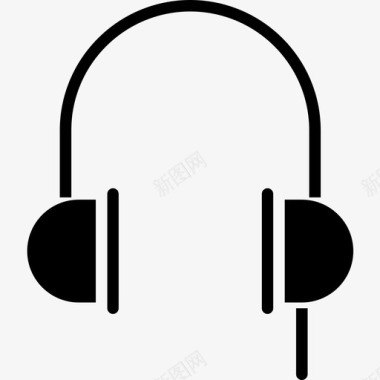 耳机音乐113字形图标图标