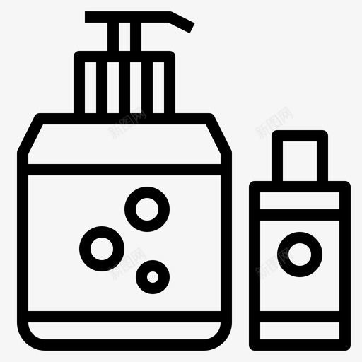 洗发水奶瓶护发素图标svg_新图网 https://ixintu.com 头发 奶瓶 护发素 水疗 洗发水 酒店设施概述