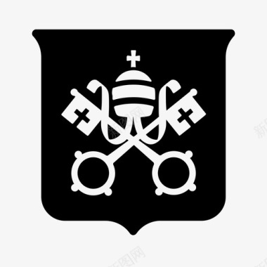 梵蒂冈城天主教教会图标图标