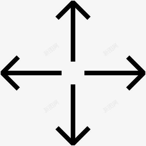 移动方向指示器图标svg_新图网 https://ixintu.com 指示器 方向 标志 移动 箭头3