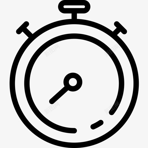 秒表时间61线性图标svg_新图网 https://ixintu.com 时间 秒表 线性