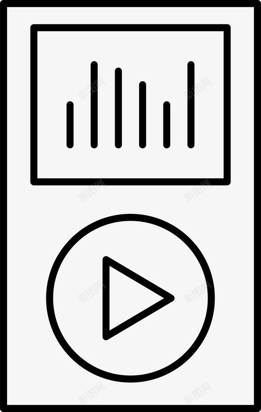 mp3播放器音乐歌曲图标svg_新图网 https://ixintu.com mp3播放器 多媒体 歌曲 音乐