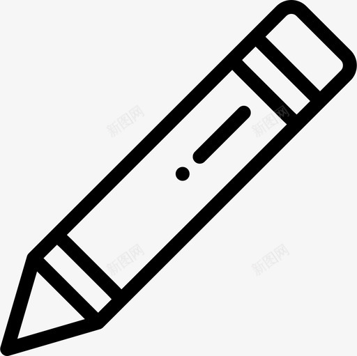 铅笔创意工具35线状图标svg_新图网 https://ixintu.com 创意 工具 线状 铅笔