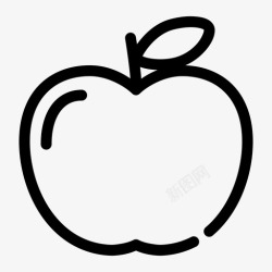 苹果缺口苹果食品水果图标高清图片