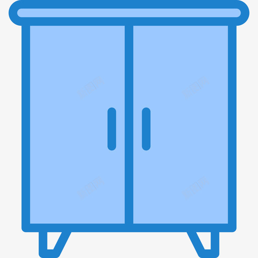 衣柜家具和家居26蓝色图标svg_新图网 https://ixintu.com 家具 家居 蓝色 衣柜