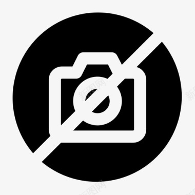 禁止照相机电影院图标图标
