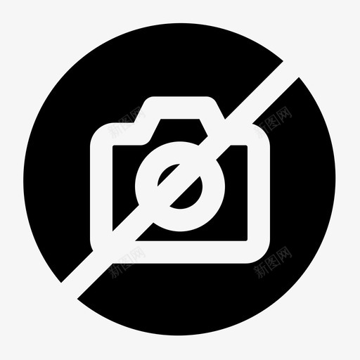 禁止照相机电影院图标svg_新图网 https://ixintu.com 标志 标志符 照相机 电影 电影院 禁止 符号 胶卷