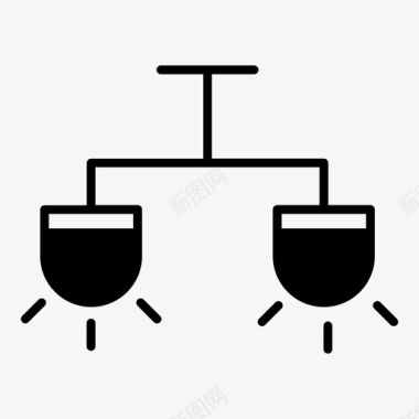 灯具装饰家具照明图标图标