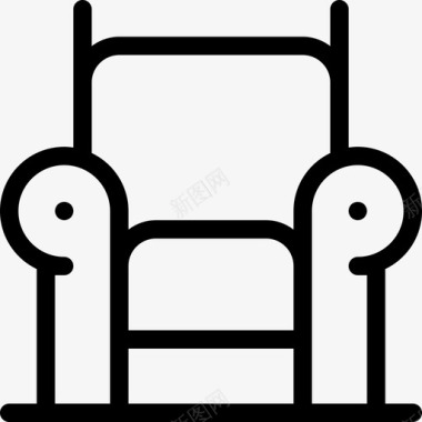椅子中世纪37直纹图标图标