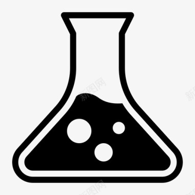 erlenmeyer烧杯化学品图标图标