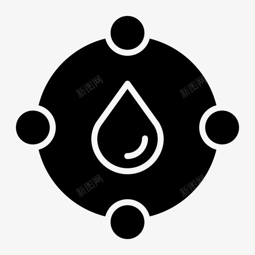 滴液体再循环图标svg_新图网 https://ixintu.com 再循环 液体