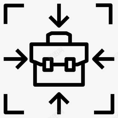 目标公文包业务图标图标