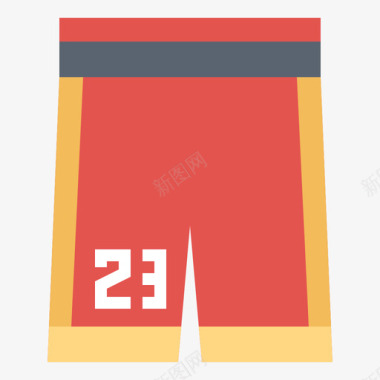 短裤篮球16号平底鞋图标图标