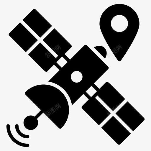 卫星跟踪雷达卫星舰队监控图标svg_新图网 https://ixintu.com gps 信号 卫星 字形 寻的 导航 监控 舰队 跟踪 雷达