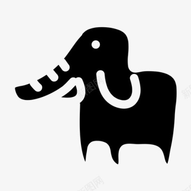 大象动物大图标图标
