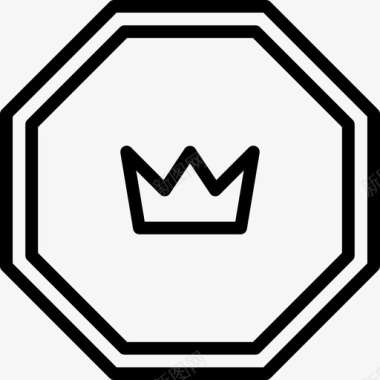 皇冠奖章和徽章8概述图标图标