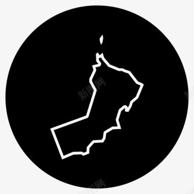 阿曼地图阿拉伯中东图标图标