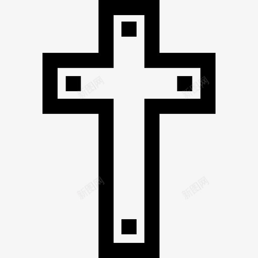 十字架葬礼9直系图标svg_新图网 https://ixintu.com 十字架 直系 葬礼9