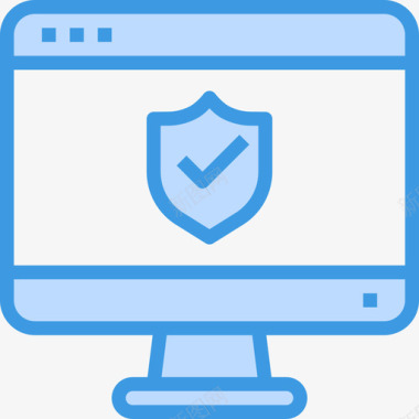 保护网站和windows界面蓝色图标图标