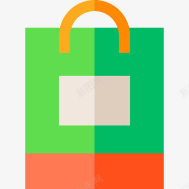 购物袋超市29扁平图标图标