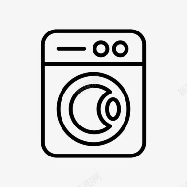 洗衣机家庭洗衣房图标图标