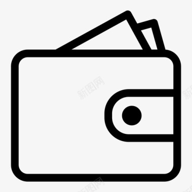 钱包货币美元图标图标