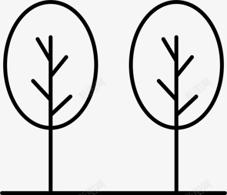 树木自然植物图标图标