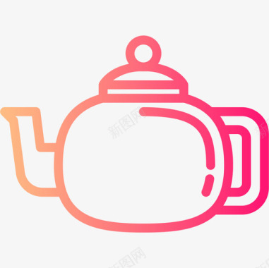 茶壶食品饮料4梯度图标图标