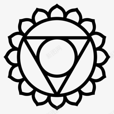 维苏达几何学印度教图标图标