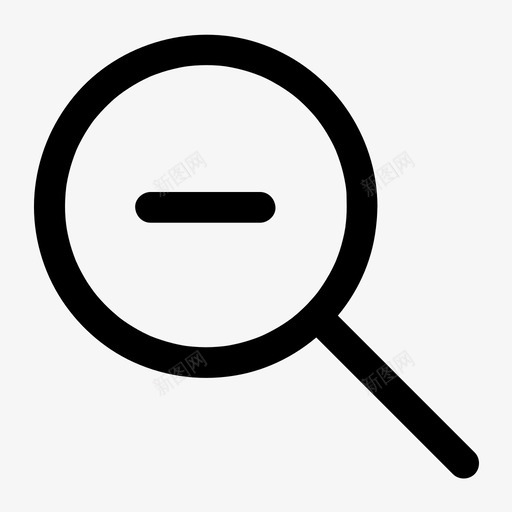 缩小查找关键字图标svg_新图网 https://ixintu.com 关键字 搜索 查找 缩小